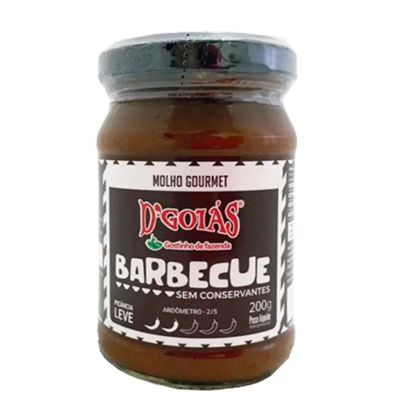 Molho Gourmet Barbecue 200g Churrasco D'goias Super Premium