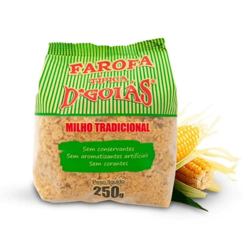 Farofa De Milho Tradicional 250g Dgoias Premium
