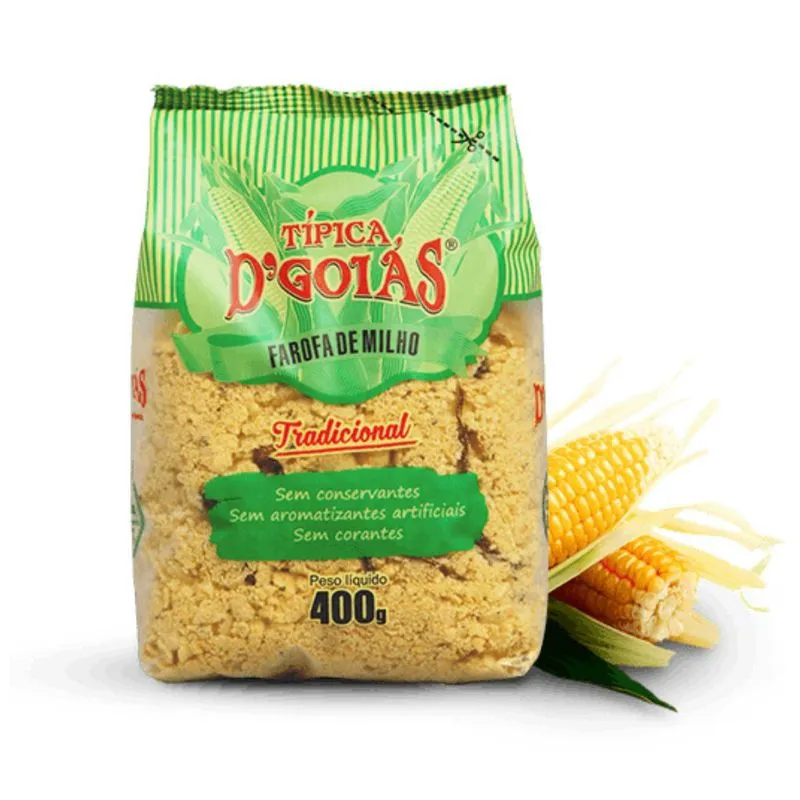 Farofa De Milho Tradicional 400g Dgoias Super Premium