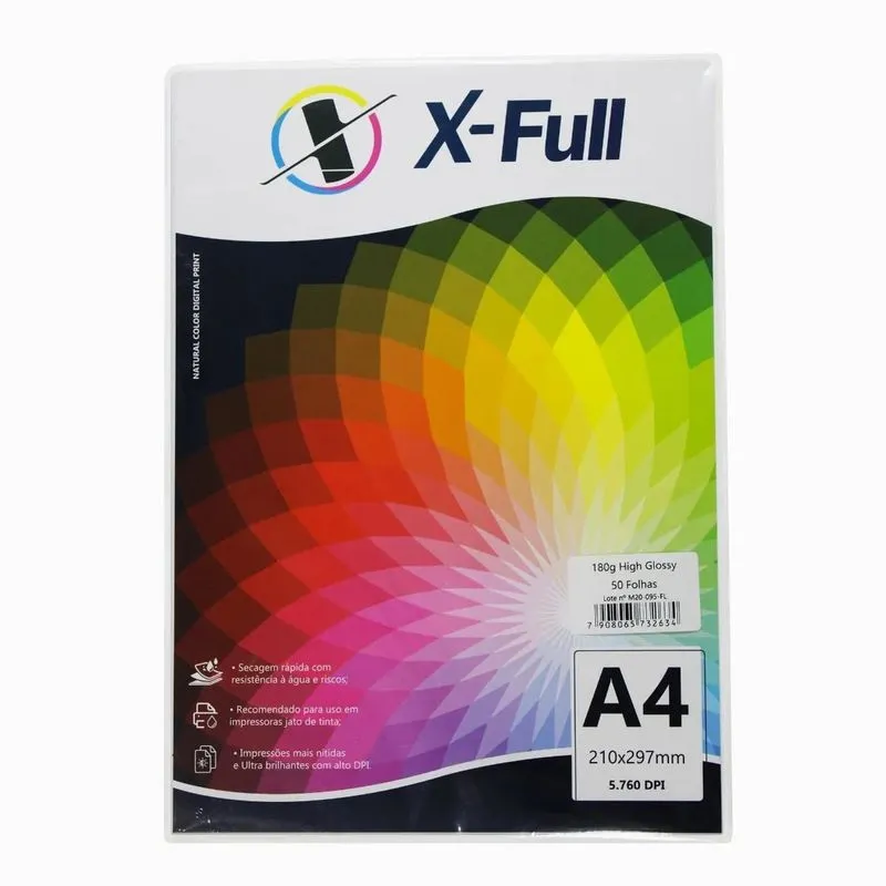 Papel Fotográfico High Glossy 180g A4 50 Folhas Master
