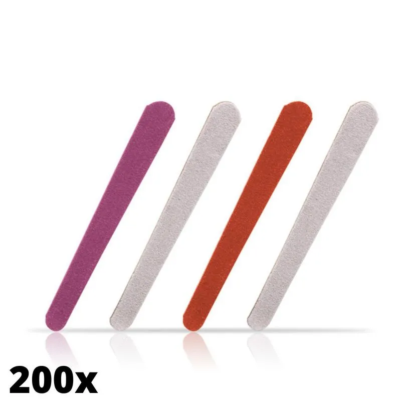 Combo Lixa Madeira 200 Unidades Colorida À Pronta Entrega