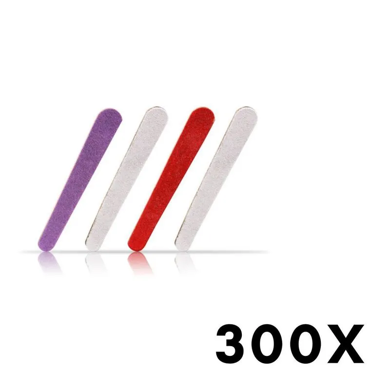 Lixa Madeira Combo Com 300 Unidades - Descartáveis Colorida