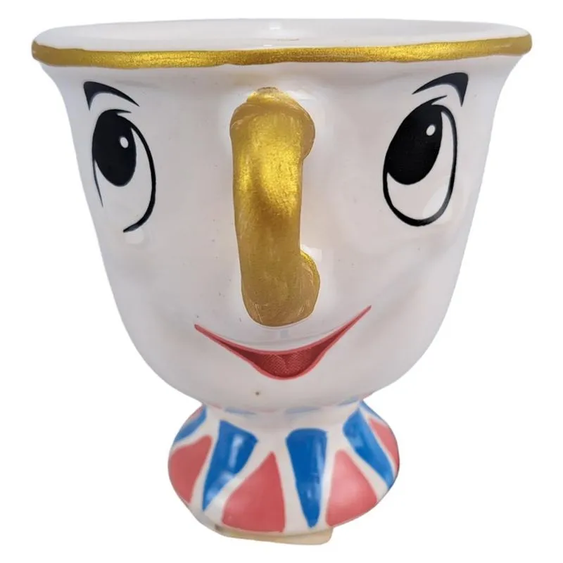 Zip Chip Xícara A Bela E A Fera Porcelana Decoração