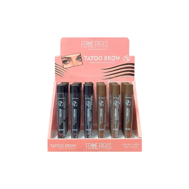 Máscara Para Sobrancelhas Tatoo Brow C/24 Unid - Femme Paris (FR628)