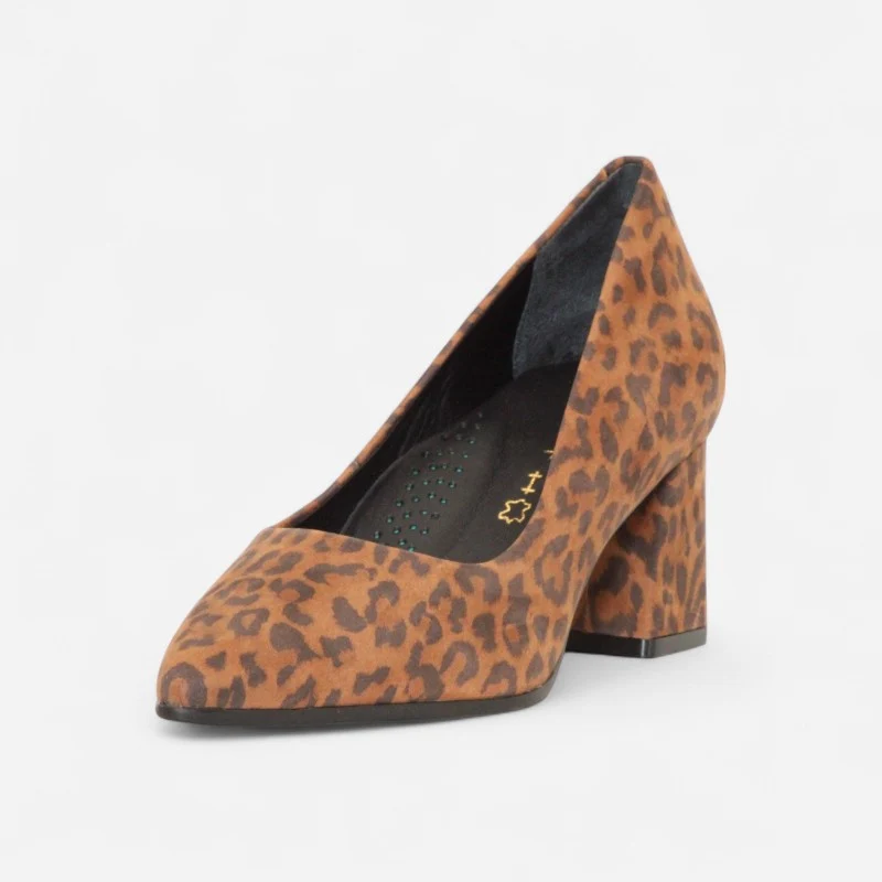 Julie 3 Brown Leopard Nubuck 36