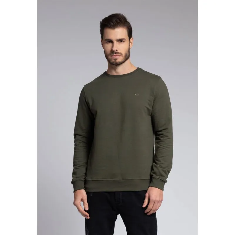 Blusão Docthos Slim Moletom Color 041 Verde Militar G