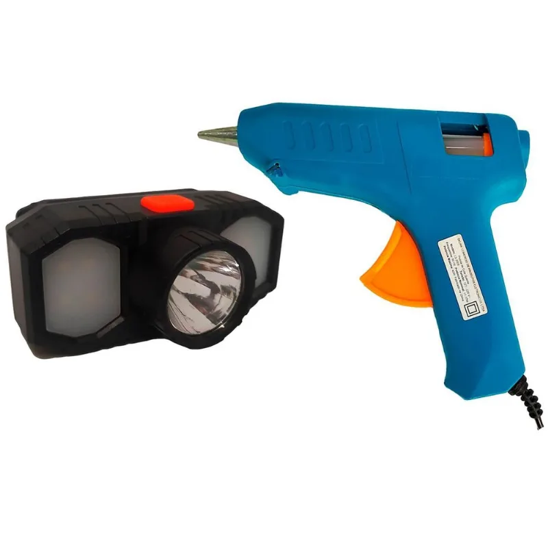 Aplicador Cola Quente Bivolt Azul 17w Para Tecidos Papéis Aplicador Cola Quente Bivolt Azul 17w Para Tecidos Papéis