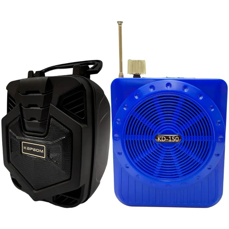 Megafone Amplificador Voz Caixa Som Bluetooth Microfone Professor Palestra Aula Caixinha Mini Mp3 Usb Fm Recarregável
