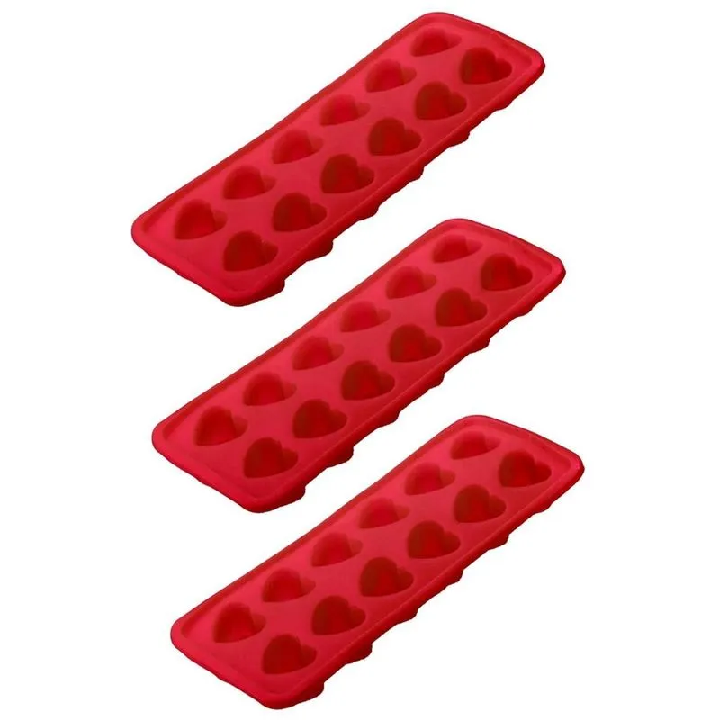 Kit 3 Formas Silicone Doces E Gelo Antiaderente Não Gruda