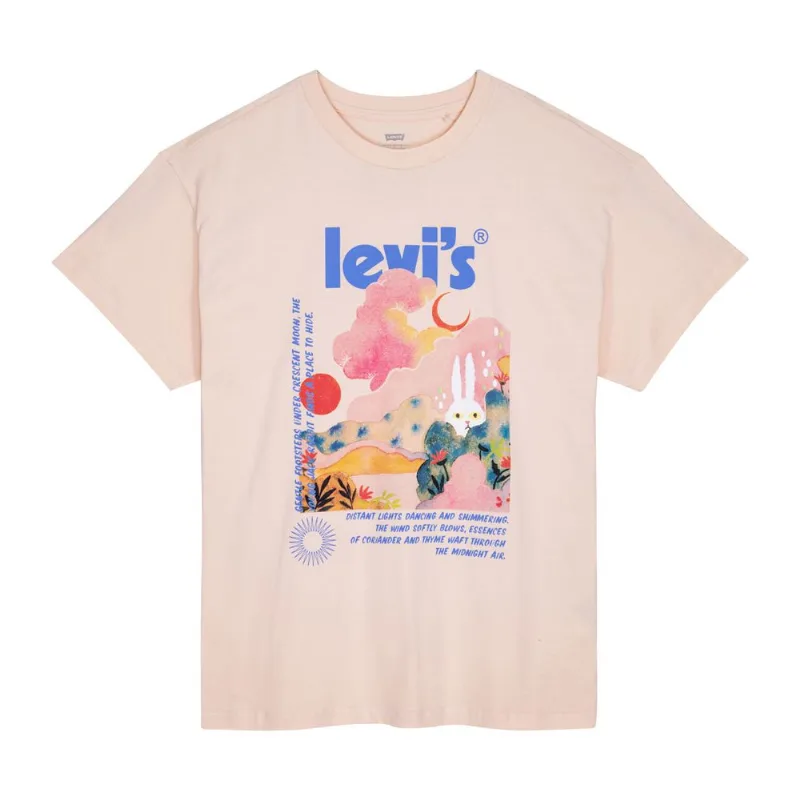 Camiseta Levis Graphic Roadtrip Tee Rosa G
