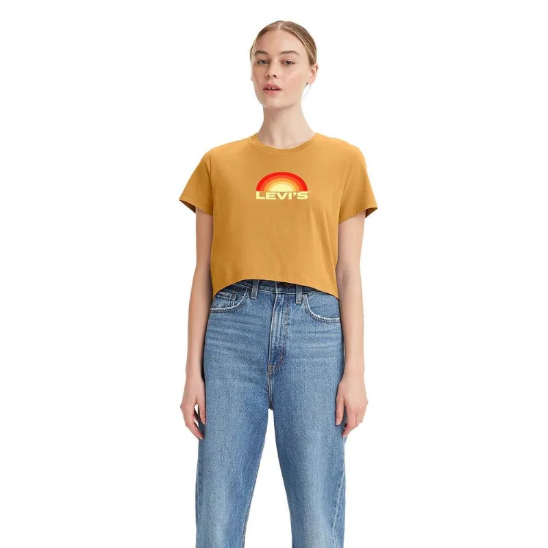 Camiseta Levis Cropped Jordie Tee Amarelo G