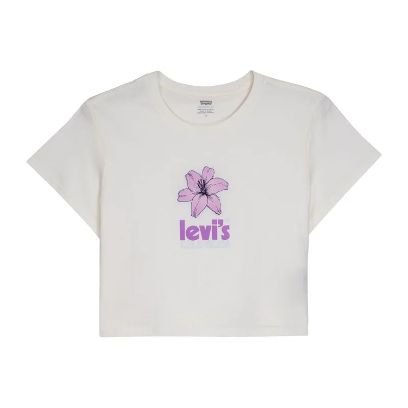 Camiseta Levis Cropped Jordie Tee Branco G