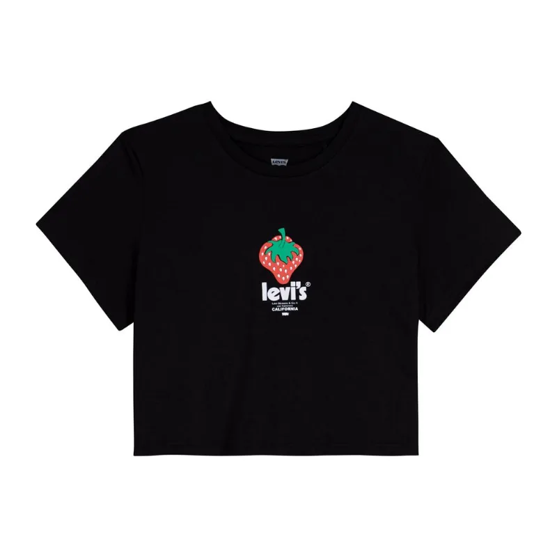 Camiseta Levis Cropped Jordie Tee Preto XXL