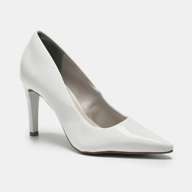 Sapato Scarpin Branco 045-001-01 36
