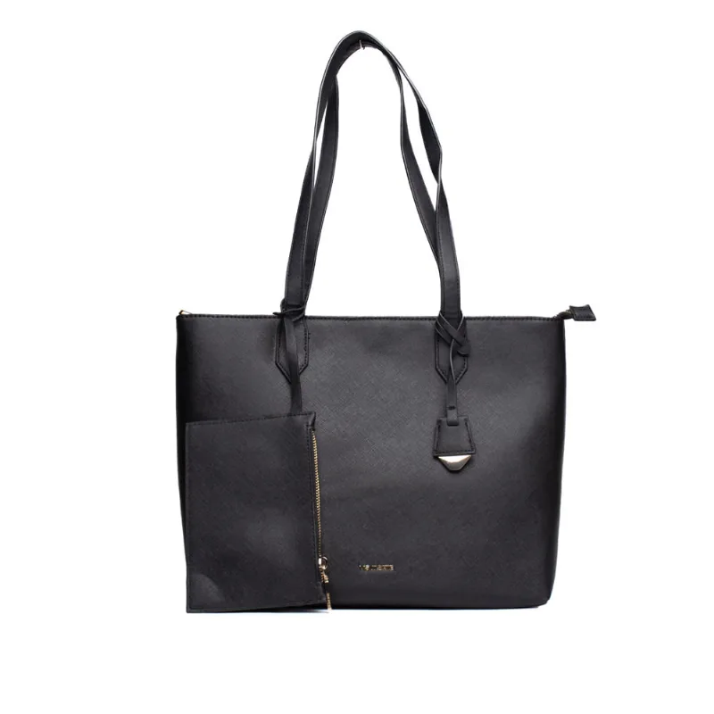 Bolsa Feminina Via Marte Tiracolo Grande C/ Carteira Preta - U