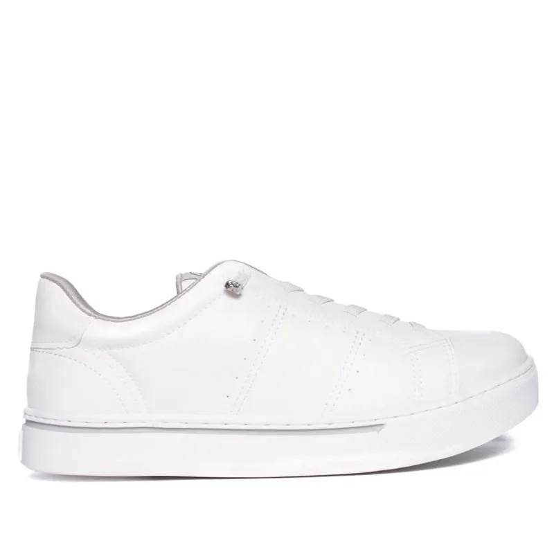 Tênis Feminino Via Marte Slip On Strass Slip On Branco - 38