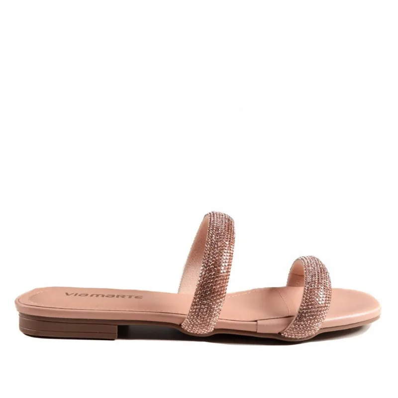 Rasteirinha Via Marte Feminina Casual 113-011 40 / Bege