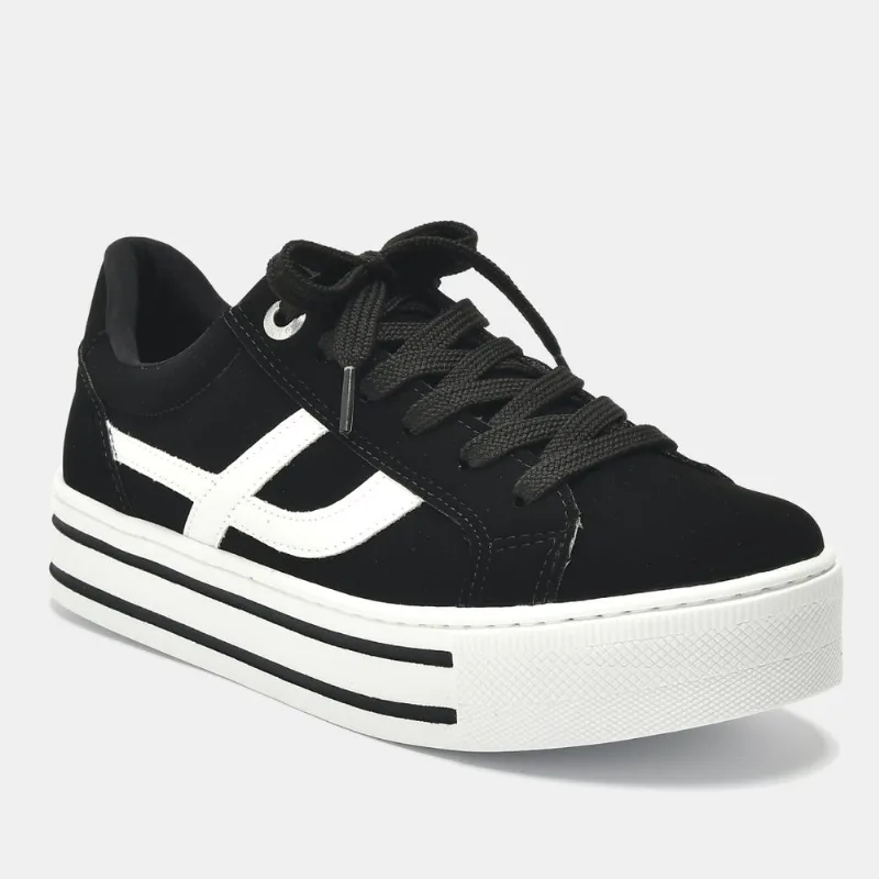 Tênis Casual Branco e preto 010-010-04 40
