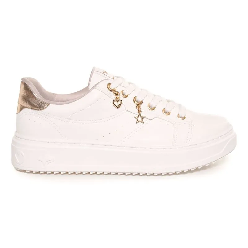 Tênis Feminino Casual Pingente Via Marte Branco Branco - 37