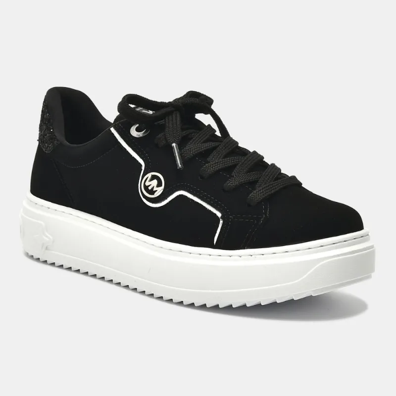 Tênis Casual Prata e preto 055-012-01 35