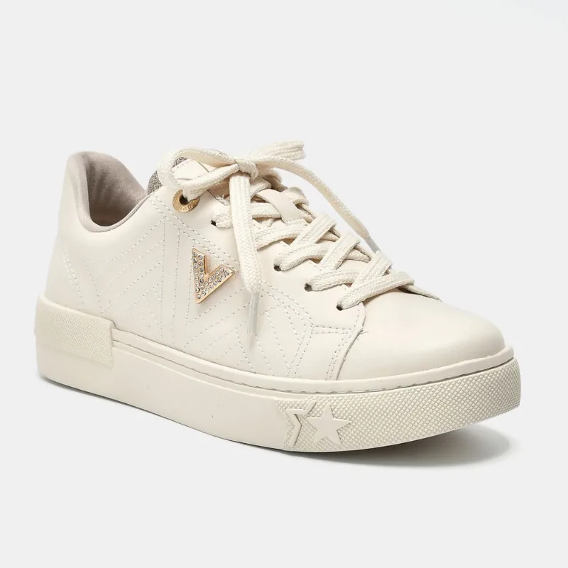 Tênis Casual Dourado e off white 122-004-05 33
