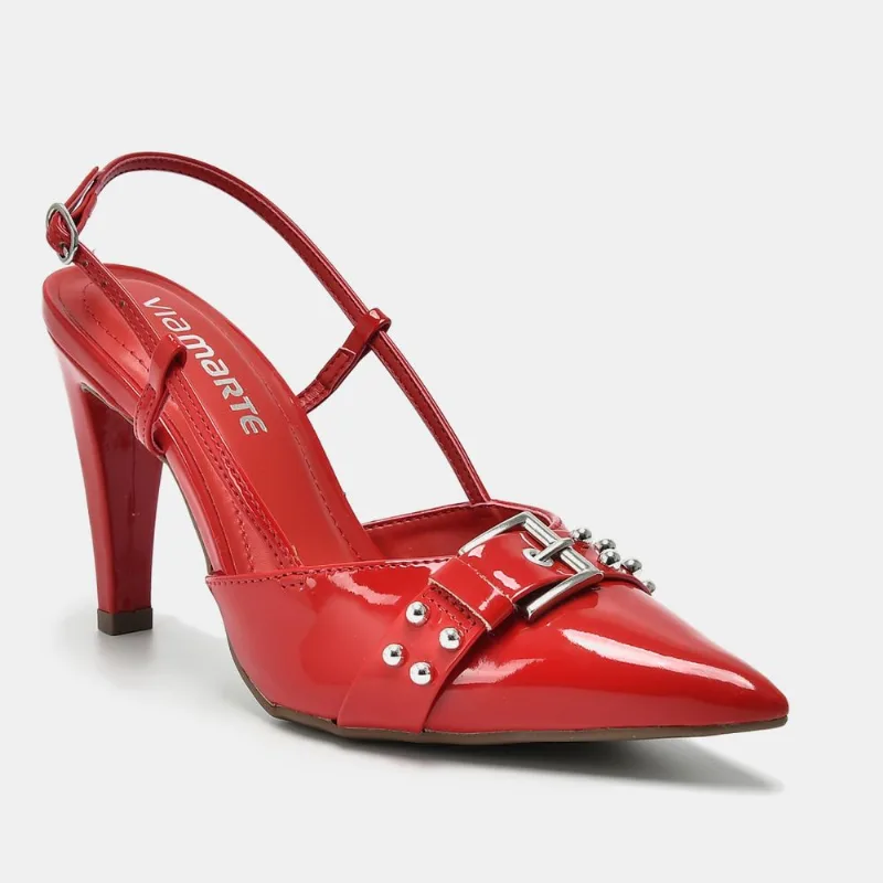 Sapato Slingback Vermelho 044-014-03 37