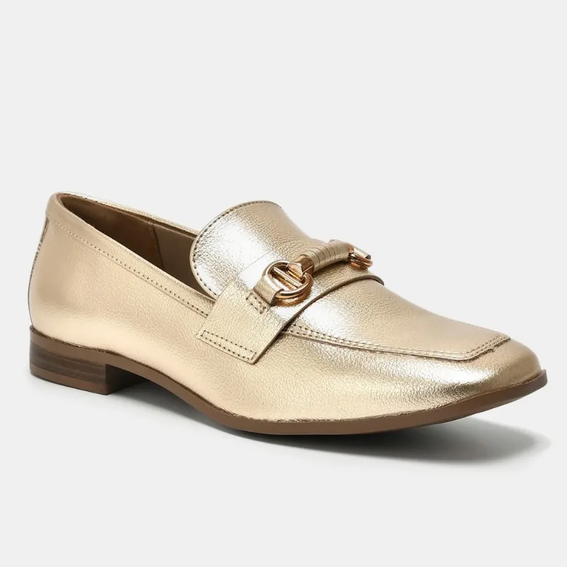 Sapato Loafer Dourado 075-009-01 36