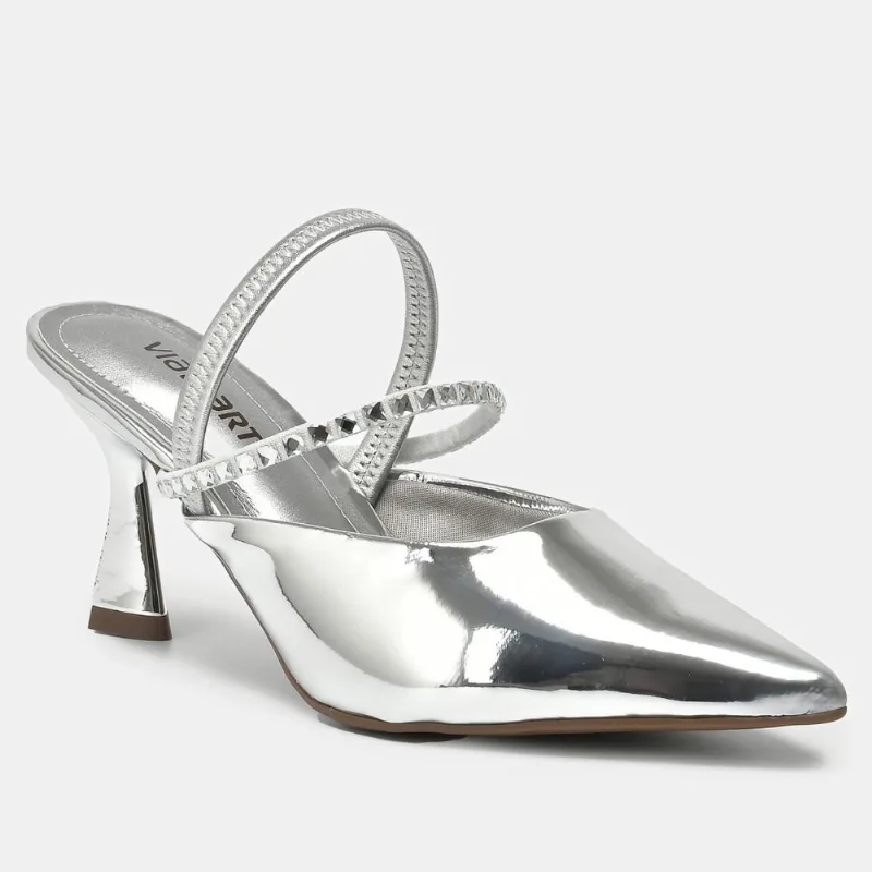 Sapato Slingback Prata 145-001-02 36