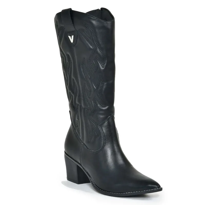 Bota Texana Feminina Via Marte Preto 054-011-01 35