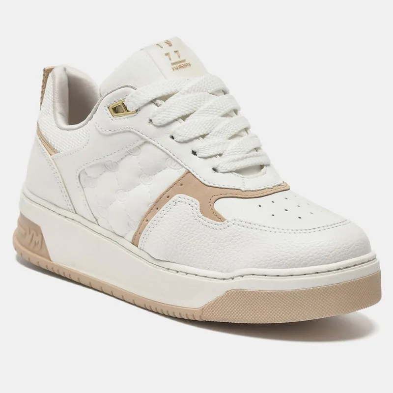 Tênis Street Bege e branco e dourado 232-001-04 37