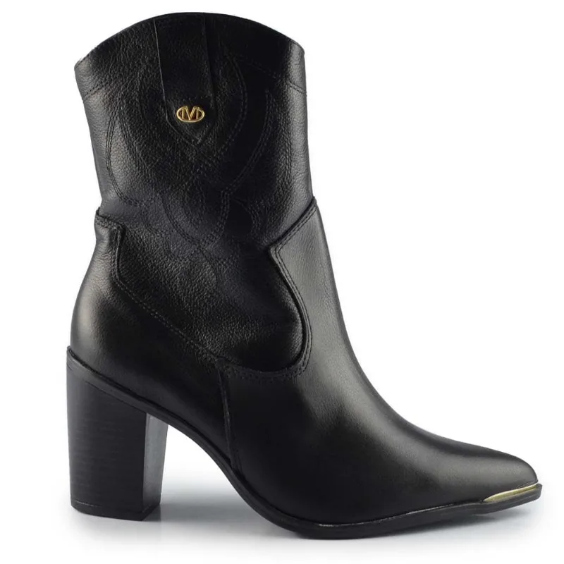 Bota Western Via Marte Feminina 079-010-01 COURO ATENA PTO 37