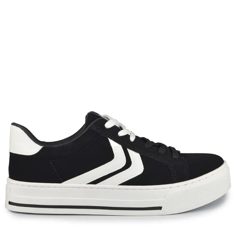 Tênis Casual Via Marte Feminino 027-025-02 NBK PTO/NP BCO 38