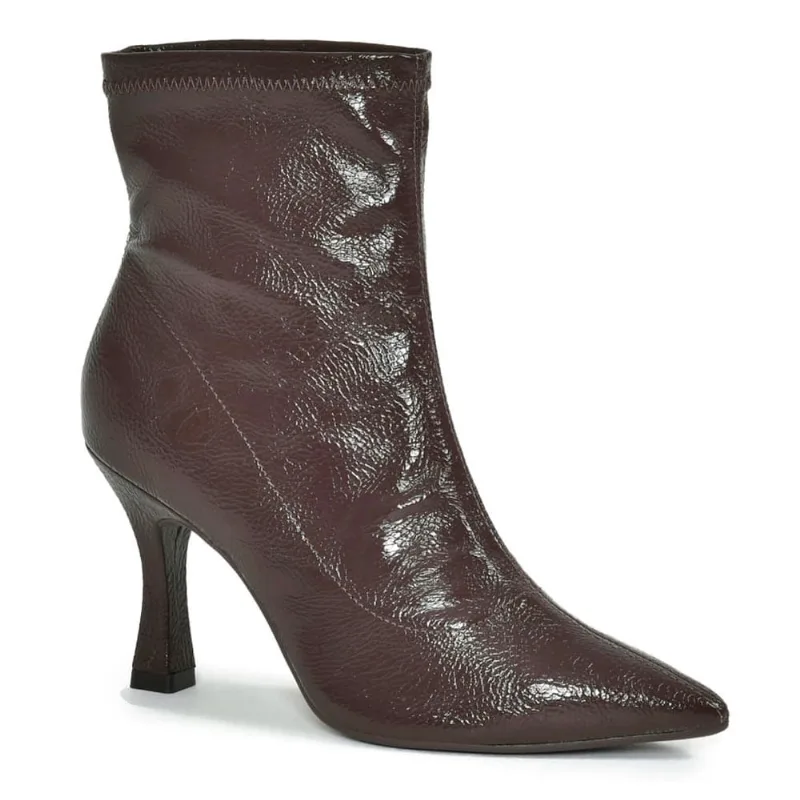 Ankle Boots de Salto Feminino Via Marte Marrom 094-001-01 37