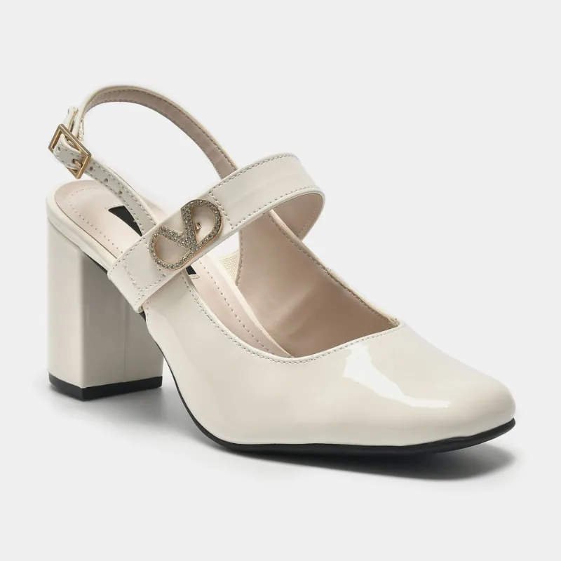 Sapato Slingback Off white 062-022-01 37