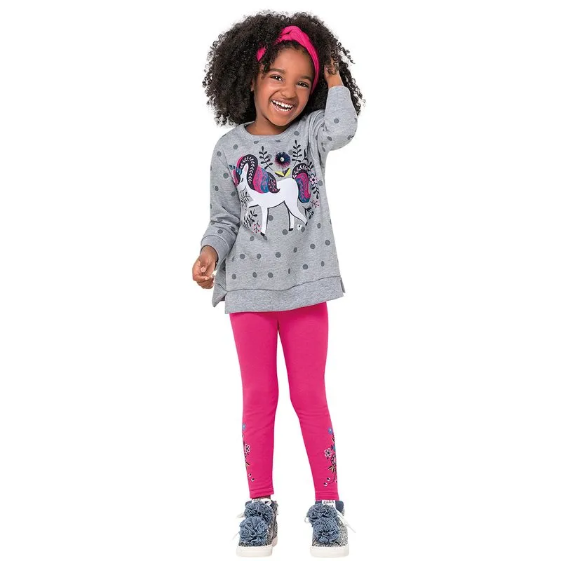 Conjunto Infantil Feminino Casaco + Legging Nanai 600162.0452.4
