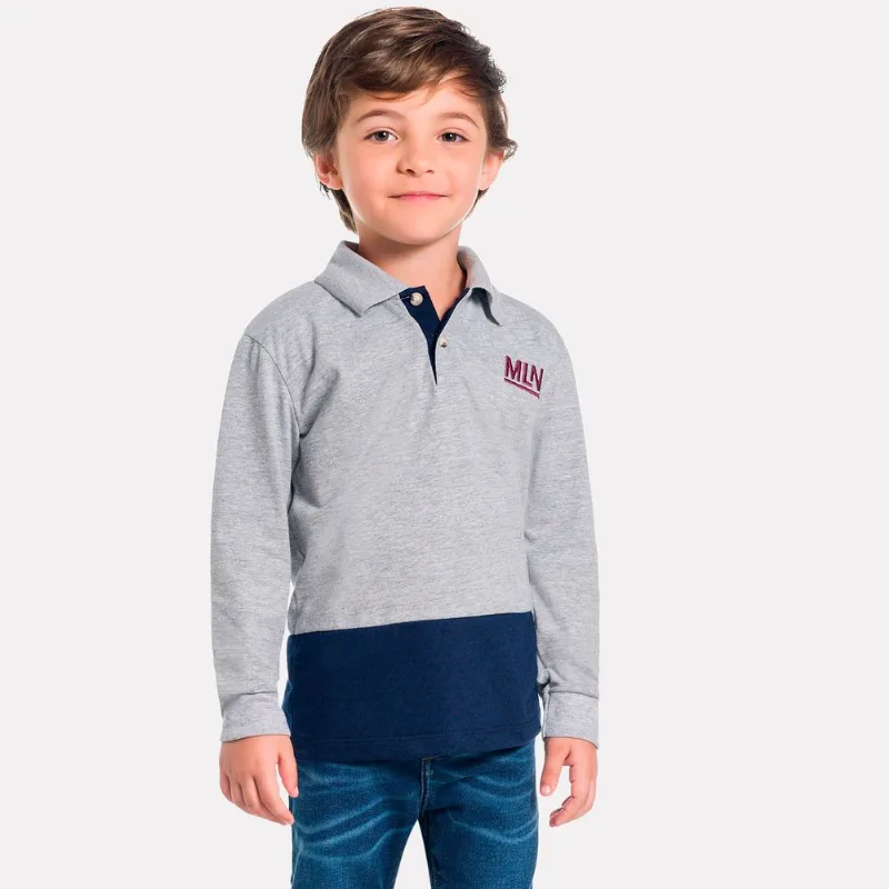 Camisa Polo Infantil Masculina Milon Meia Malha M6591.0020.1