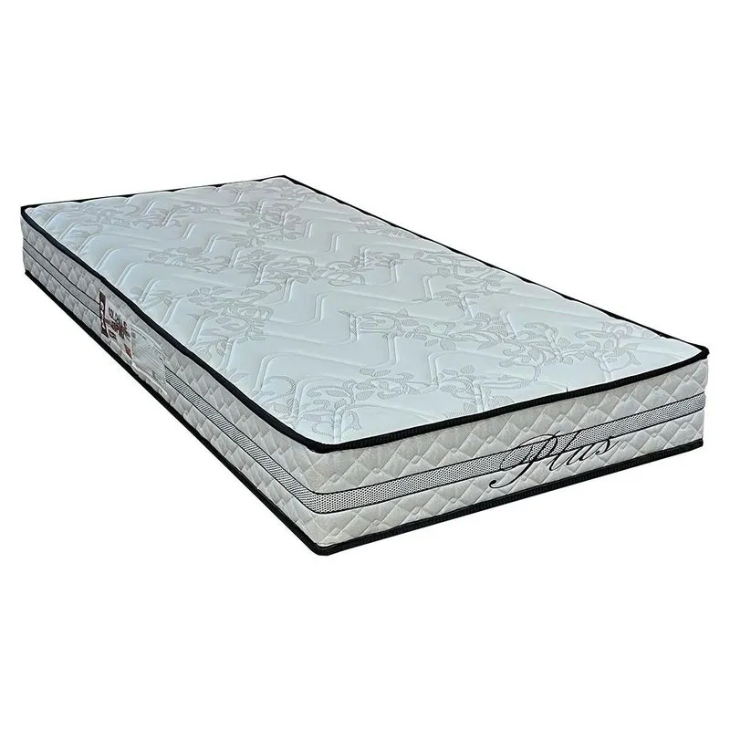 Colchão Solteiro Espuma D33 Pasquale Plus White (78x188x20) - Paropas