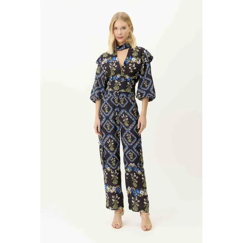 Calça Cenoura Bolsos Carlota Costa P / JARDIM SECRETO ALT (CV25BR001)