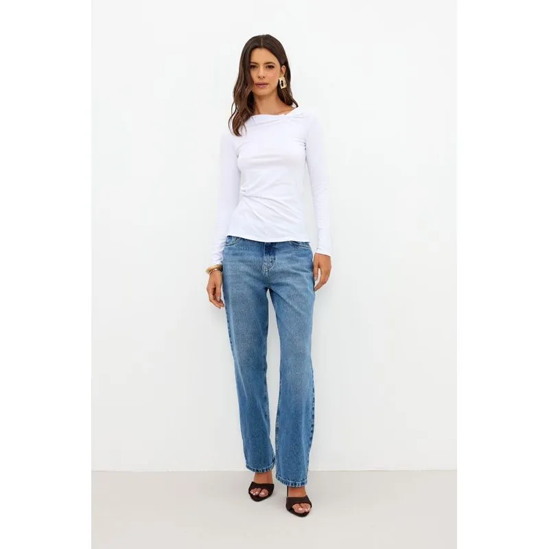 Calça Jeans Reta Ritmi StudioRitmi Studio 40 / AZUL