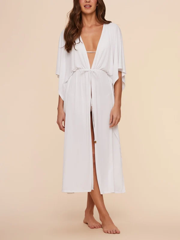 Kaftan Lisos Dusk Água Doce Branco / XL