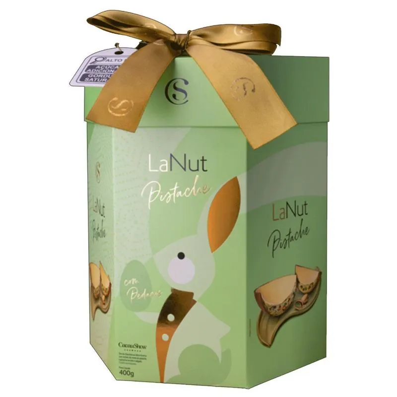 Ovo De Páscoa Lanut Pistache Chocolate 400g
