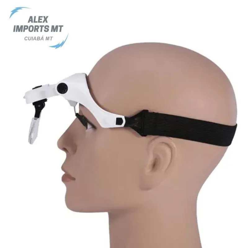 Lupa Cabeça Oculos Profissional Aumento Estetica Leitura