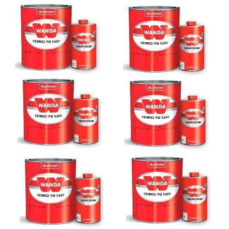 Kit Verniz Pu Bicomponente 1100 750ml E Endurecedor 150ml