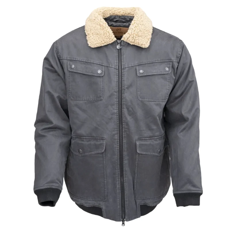 Outback Trading Mens Ezra Aviator Jacket (29872) Iron [SD] XXXL