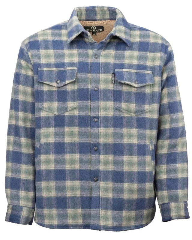 Outback Trading Mens Arden Jacket Blue / Small