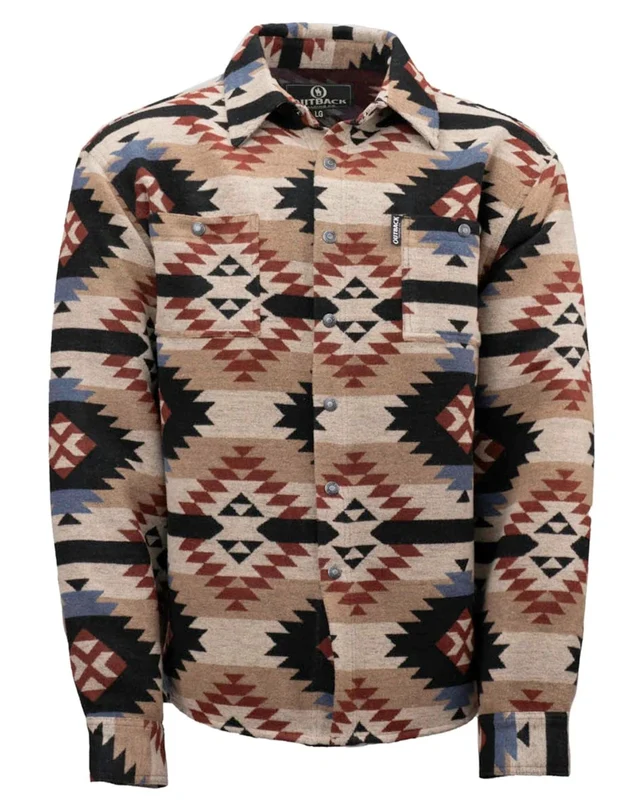 Outback Trading Mens Dante Shirt Jacket Black / Medium