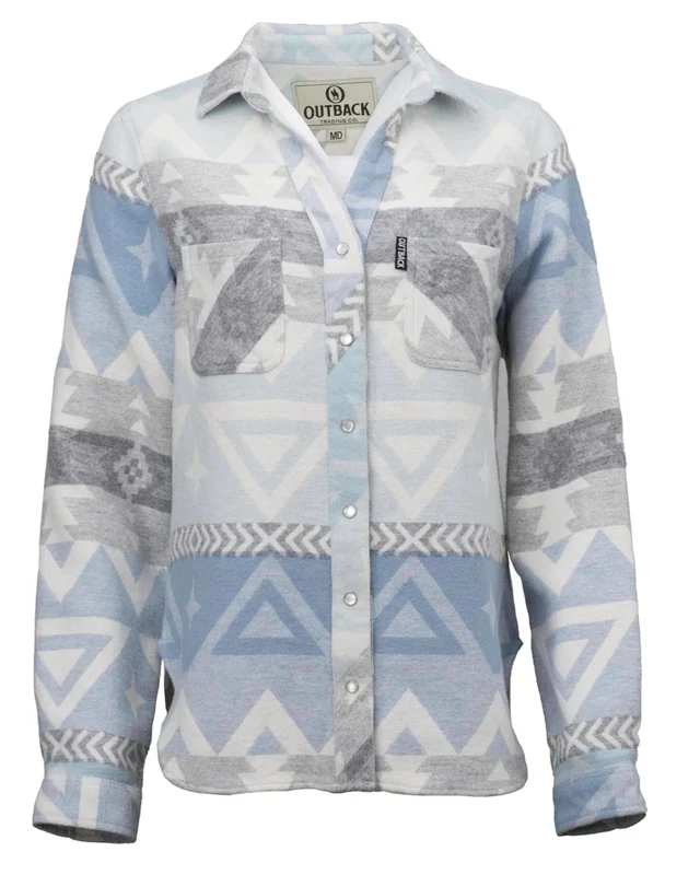 Outback Trading Ladies Camile Shirt Sky Blue / Large