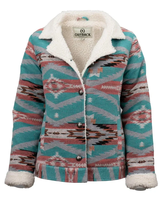 Outback Trading Ladies Gemma Jacket Turquoise / 1X-Large