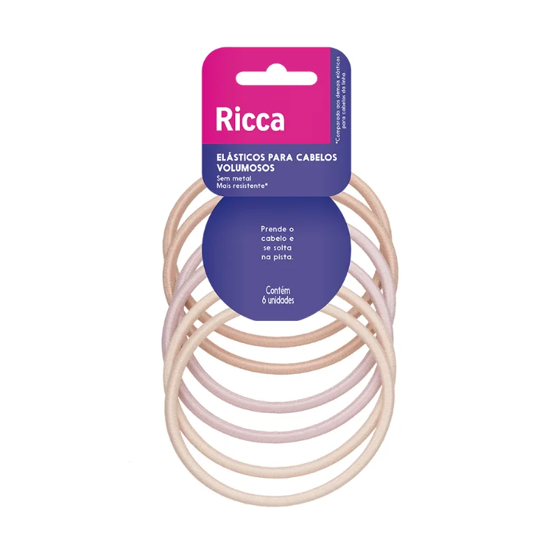 Kit Com 3 Elásticos Volume Hair Blonde Ricca