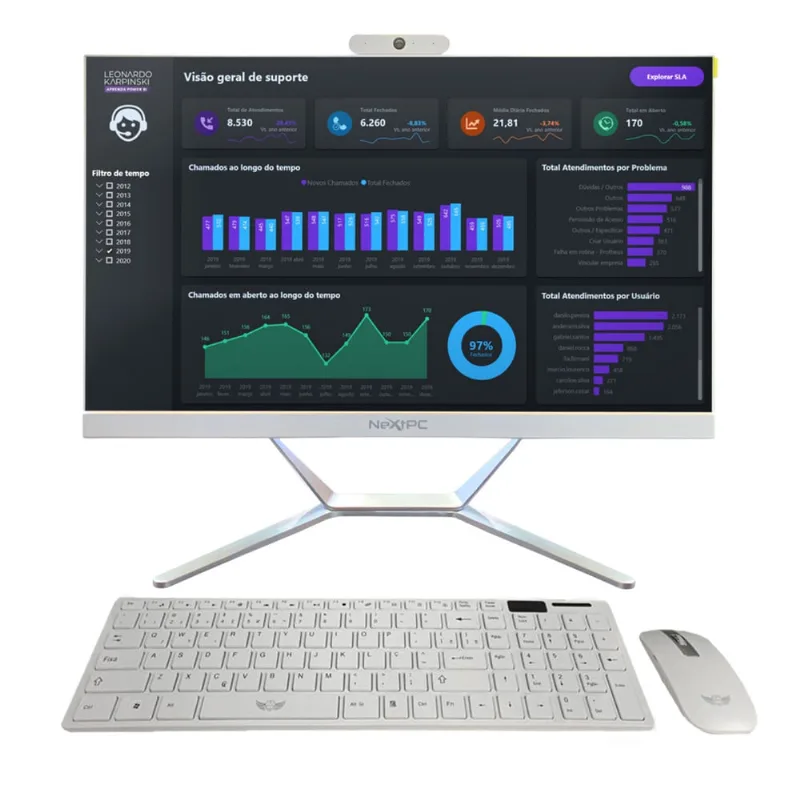 Pc Computador All In One Intel i7 16GB ssd 120GB